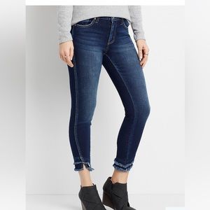 frayed hem cropped Kancan jeans